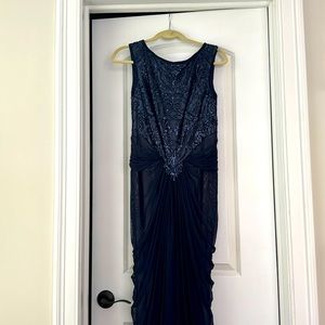 Tadashi Shoji Navy Gown Size 12